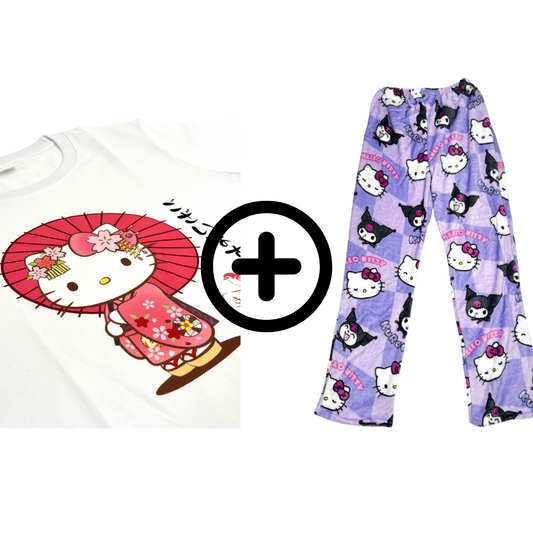 Kuromi Kalhoty + Tričko