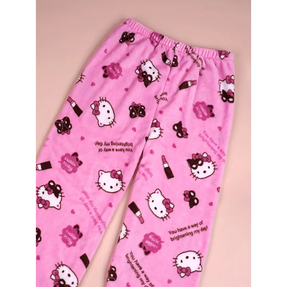 Hello Kitty Pyžamo Kalhoty - Pink Cosmetics