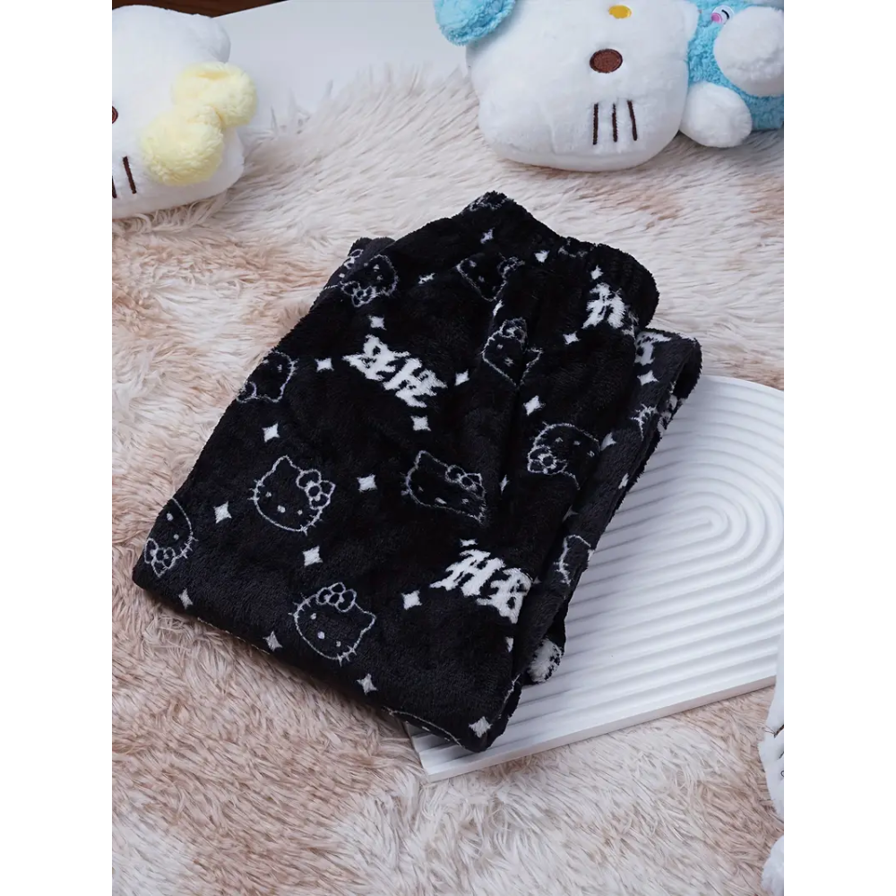 Hello Kitty Pyžamo Kalhoty - HK Black