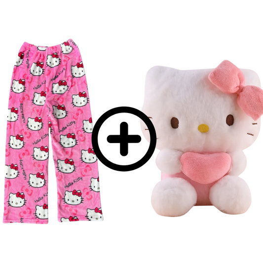 Kalhoty + Plyšák (Nejlepší dárek pro ní🤫)