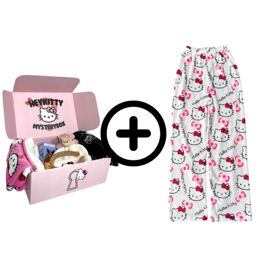Hello Kitty Mystery Box (Hodnota zboží 1990 - 2590 Kč) + Bílé kalhoty ZDARMA