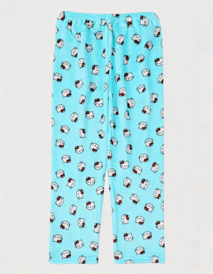 Hello Kitty Pyžamo Kalhoty - Blue/Modré