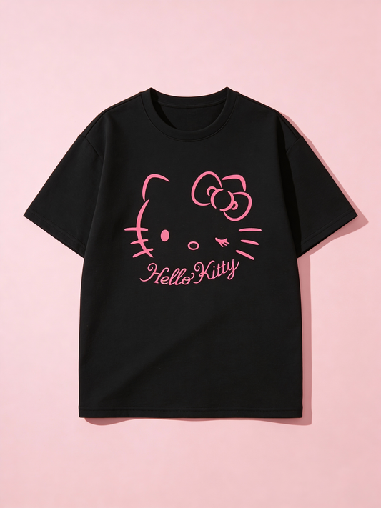Hello Kitty Tričko – Black & Pink Edition