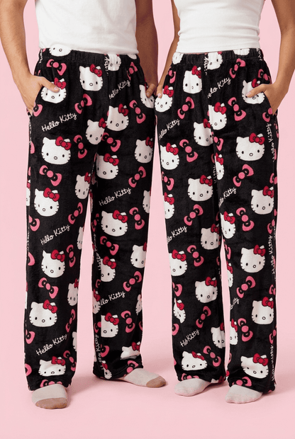 Hello Kitty Pyžamo Kalhoty - Black/Černé