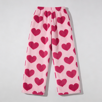 Valentýnské Pyžamo Kalhoty - Pink/Růžové