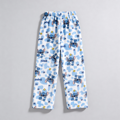 Stitch Pyžamo Kalhoty - Blue/Modré