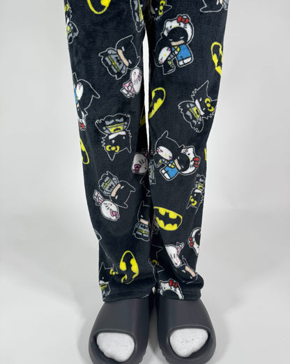 Batman X Hello Kitty Pyžamo Kalhoty - Black/Černé