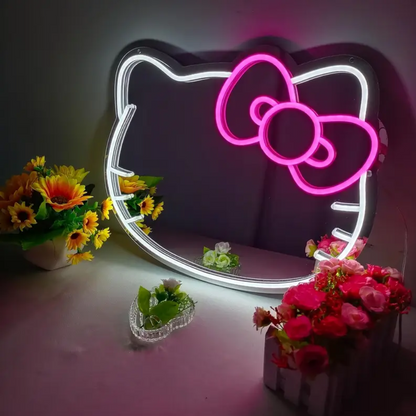 Hello Kitty LED Neon Zrcadlo