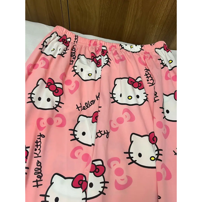 Hello Kitty Pyžamo Letní Kalhoty - Baby Pink