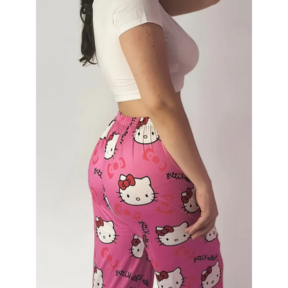 Hello Kitty Pyžamo Letní Kalhoty - Pink/Růžové