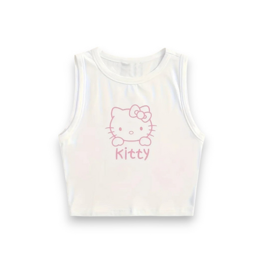Hello Kitty Crop Top - Růžový