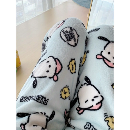 Pochacco Pyžamo Kalhoty - Modrá/Blue