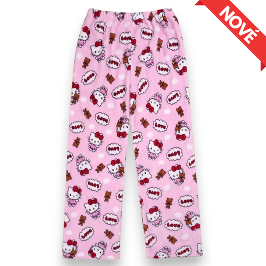 Hello Kitty Pyžamo Kalhoty - Pink Teddy