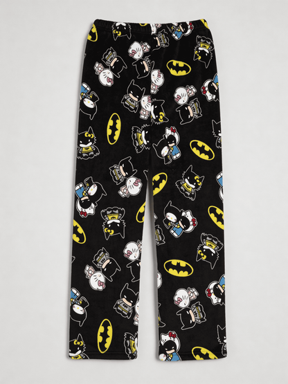 Batman X Hello Kitty Pyžamo Kalhoty - Black/Černé