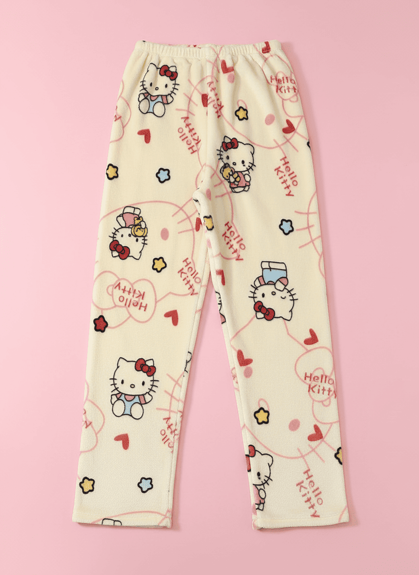 Hello Kitty Pyžamo Kalhoty - Béžové/Beige