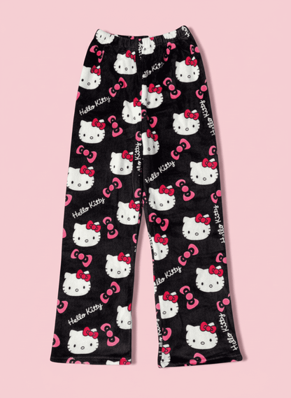 Hello Kitty Pyžamo Kalhoty - Black/Černé