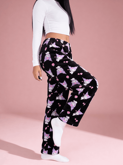 Kuromi Pyžamo Kalhoty - Černé/Black