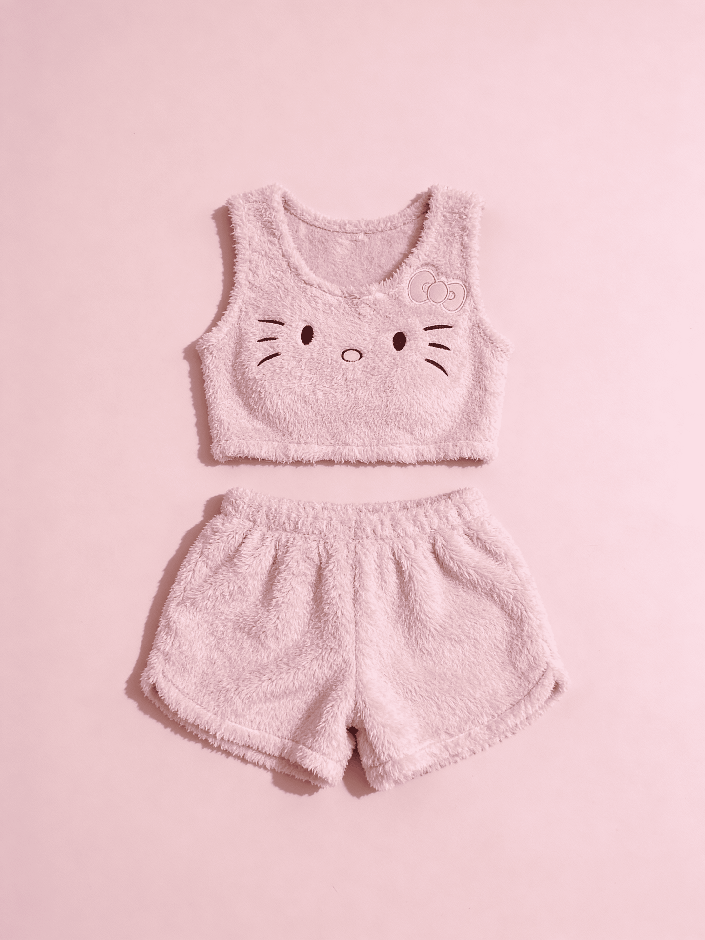 Hello Kitty Fluffy Růžový Set
