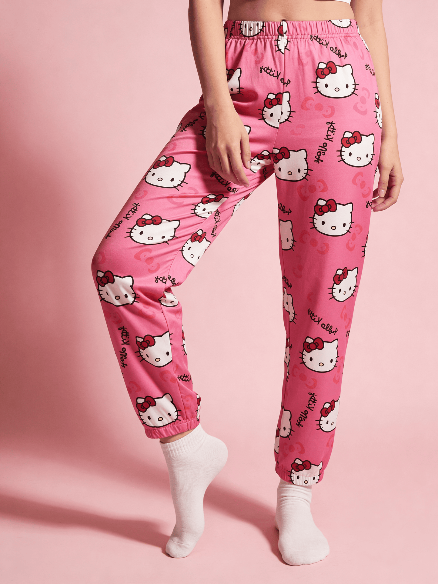 Hello Kitty Pyžamo Letní Kalhoty - Pink/Růžové