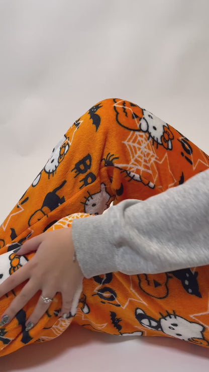 Hello Kitty Pyžamo Kalhoty - Halloween/Oranžové